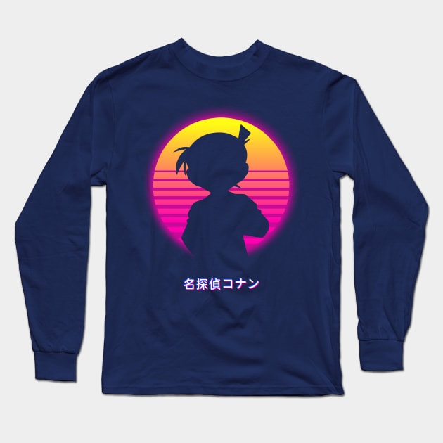 Detective Conan - Retro Long Sleeve T-Shirt by The Artz